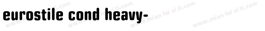 eurostile cond heavy字体转换